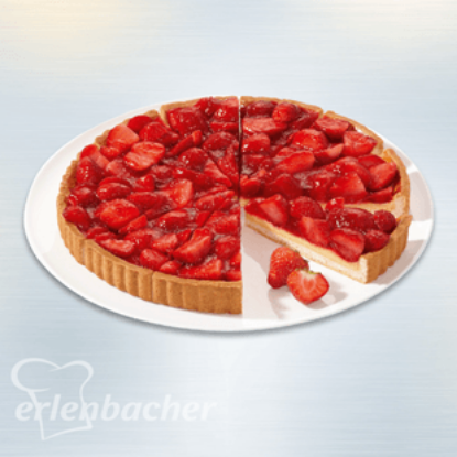 Bild von *1 ST. ERDBEER-TARTE GESCHNITTEN (UK = 4 ST.)