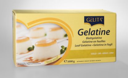 Bild von 1 KG BLATTGELATINE GOLD GELITA