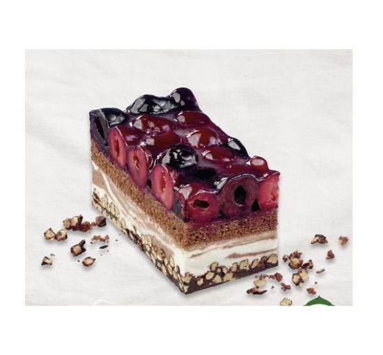 Bild von 1 ST. KIRSCH-SCHOKO-CRISP-SCHNITTE ( UK = 4 STK )