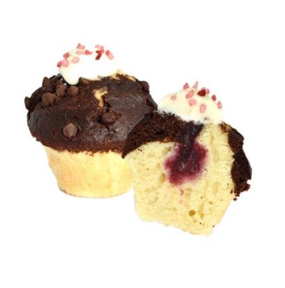 Bild von 28 ST. MUFFIN BLACK/WHITE CHERRY FILLED