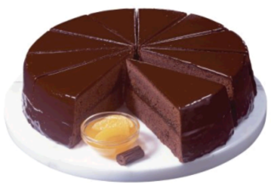 Bild von 1 ST. SACHERTORTE (UK = 4 STK )