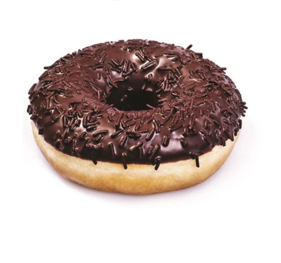 Bild von 36 ST. DONUT DUNKEL MIT DUNKLEN SPLITS