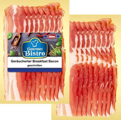 Bild von *10 x 0,1 KG BREAKFAST-BACON GESCHNITTEN