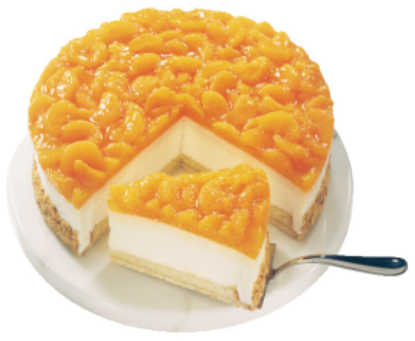 Bild von 1 ST. MANDARINEN-KÄSE-SAHNE-TORTE (UK=4STK)