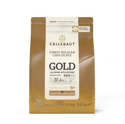 Bild von 10KG CALLETS GOLD (WEIßE SCHOKO/CARAMEL) 