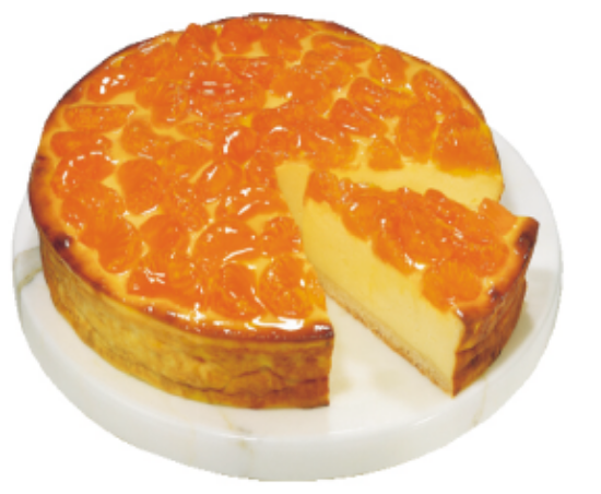 Bild von 1 ST. RAHM-KÄSE-KUCHEN MIT MANDARINEN 