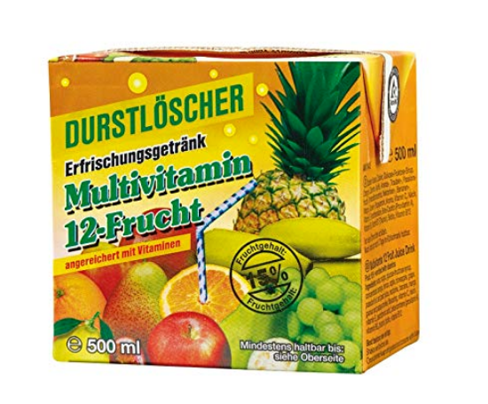 Bild von DURSTLÖSCHER MULTIVITAMIN 12X0,5 LTR.