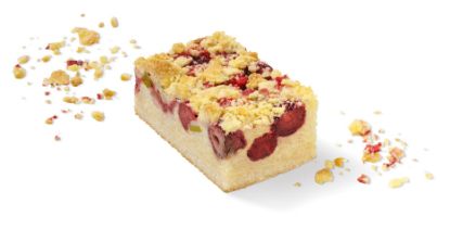 Bild von *1 ST. RHABARBER-ERDBEER-BUTTERSTREUSEL-SCHNITTE 