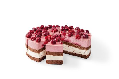 Bild von *1 ST. KIRSCH-STRACCIATELLA-TORTE GESCHNITTEN 