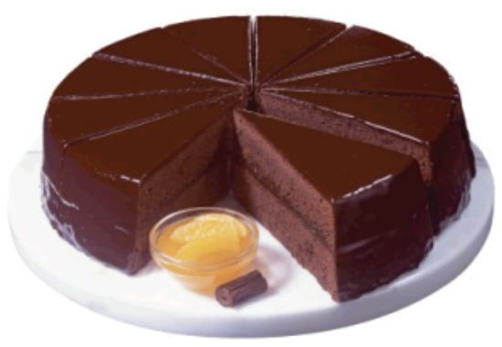 Bild von 1 ST. SACHERTORTE (UK = 4 STK ) 