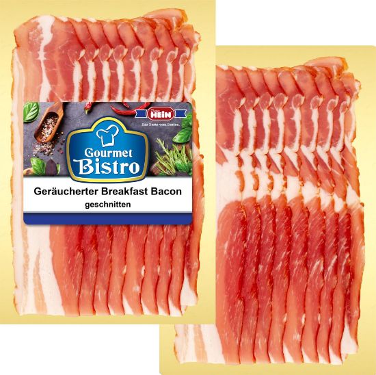 Bild von *1 KG = 10 x 100 GR. PCK. BREAKFAST-BACON SCHEIBEN