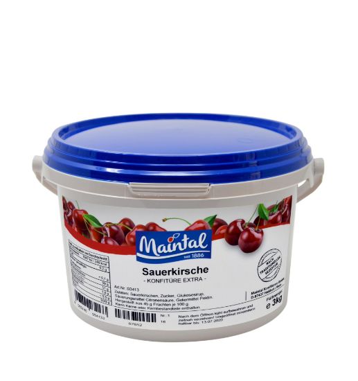 Bild von 3 KG SAUERKIRSCH KONFITÜRE OBSTLAND
