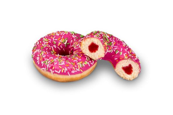 Bild von 36 ST. DONUT MIT ERDBEERFÜLLUNG 70 GR. 