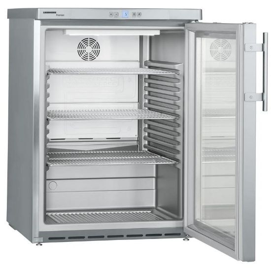 Bild von LIE FKUv 1663 UNTERBAU KÜHLGERÄT Edelst/Glastür