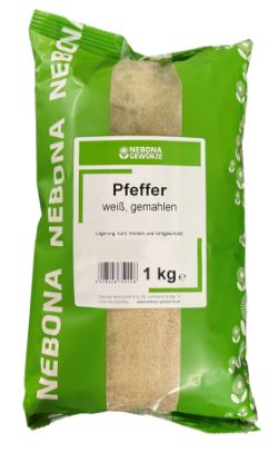 Bild von PFEFFER WEISS GEMAHLEN 1KG BEUTEL
