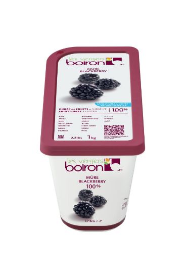 Bild von 6x1KG BROMBEER-PÜREE 100% ungezuckert