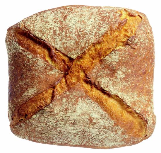 Bild von 12 ST. PANE BIANCO KREUZBROT 550 GR. HB