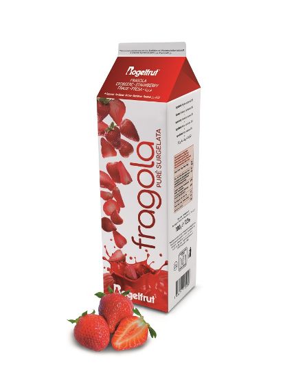 Bild von ERDBEER-PÜREE 6x1KG mit Zucker