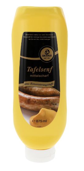 Bild von 875ml SENF MITTELSCHARF (UK-8x)