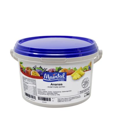 Bild von 3 KG ANANAS KONFITÜRE OBSTLAND