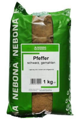 Bild von PFEFFER SCHWARZ GEMAHLEN 1KG BEUTEL