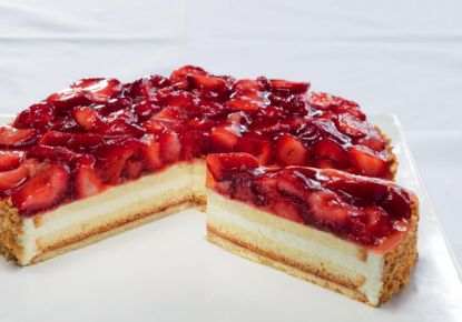 Bild von 1 ST. ERDBEERKUCHEN 28 CM RUND