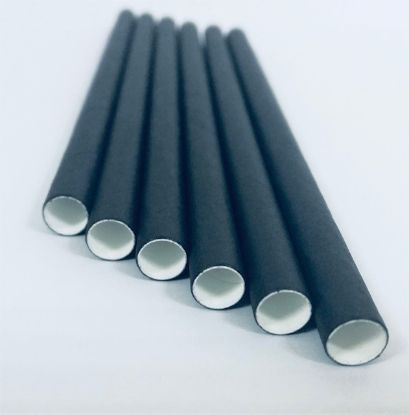 Bild von PAPIER-TRINKHALME SCHWARZ 250/8mm (5x150St)