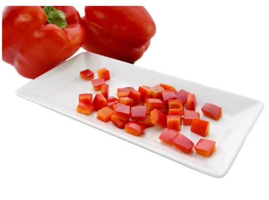Bild von *10KG TK-PAPRIKAWÜRFEL ROT 10x10mm