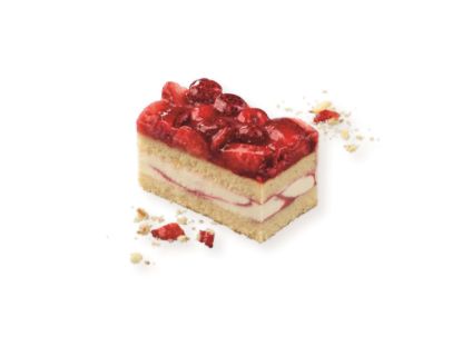 Bild von *1 ST. ERDBEER-HIMBEER-JOGHURT-SCHNITTE
