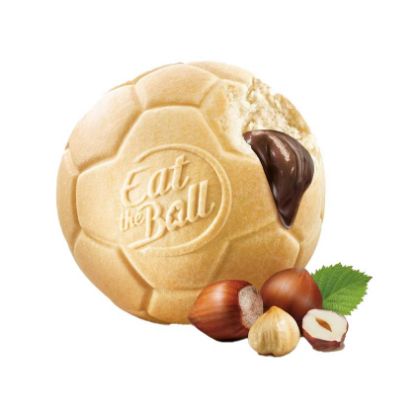 24 ST. BRIOCHE-FUSSBALL GEFÜLLT NUSS-NOUGAT
