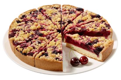 1 ST. KIRSCHKUCHEN MIT BUTTERSTREUSEL