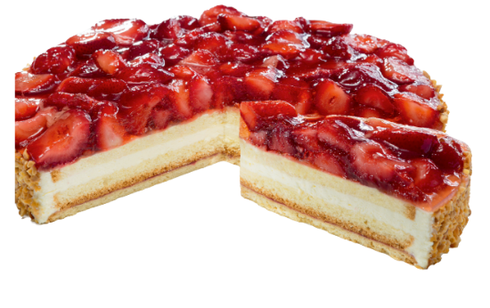 Bild von 1 ST. ERDBEERKUCHEN 28 CM RUND