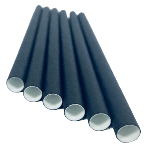 Bild von PAPIER-TRINKHALME SCHWARZ 250/8mm (5x150St)