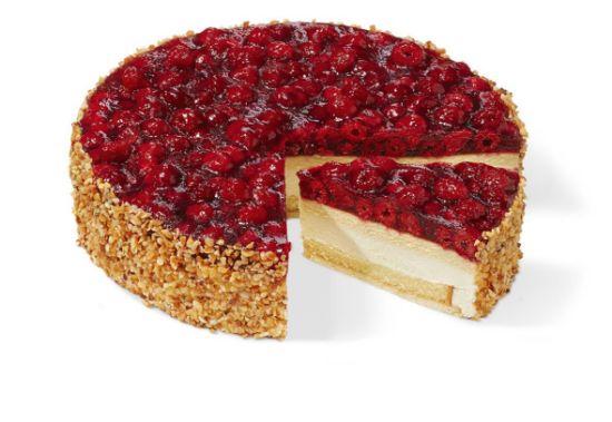 Bild von *1 ST. HIMBEER-KÄSE-SAHNE-TORTE GESCHNITTEN