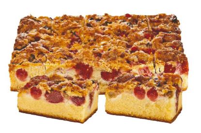 Bild von 1 ST. RHABARBER-ERDBEER-BLECHKUCHEN (UK = 3 ST.)