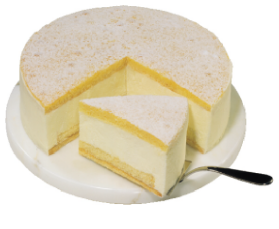 Bild von 1 ST. KÄSE-SAHNE-TORTE UNGESCHNITTEN
