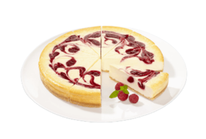Bild von 1 ST. HIMBEER-CHEESECAKE (UK=6 St.)