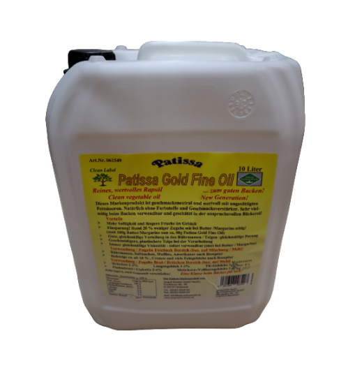 Bild von 10L PATISSA GOLD FINE OIL - Clean