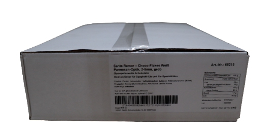 Bild von CHOCO-FLAKES WEISS GROB° für Spaghetti-Eis