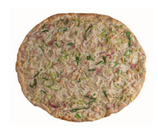 Bild von 10 ST. FLAMMKUCHEN NORDISCH LACHS UND ZWIEBEL