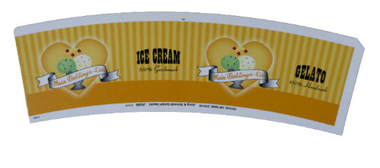 Bild von J+S 280 EISBECHER LIEBLINGSEIS gelb ca.280ml