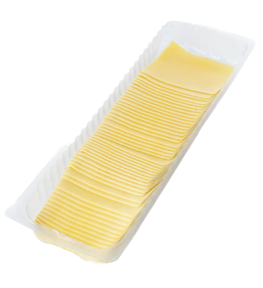 Bild von 1KG GOUDA SCHEIBEN 10x10CM 20 GR. GEFÄCHERT